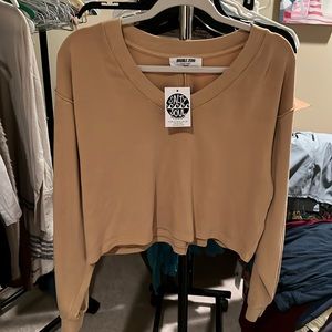 ❤️Double Zero boxy crop shirt